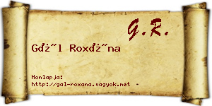 Gál Roxána névjegykártya